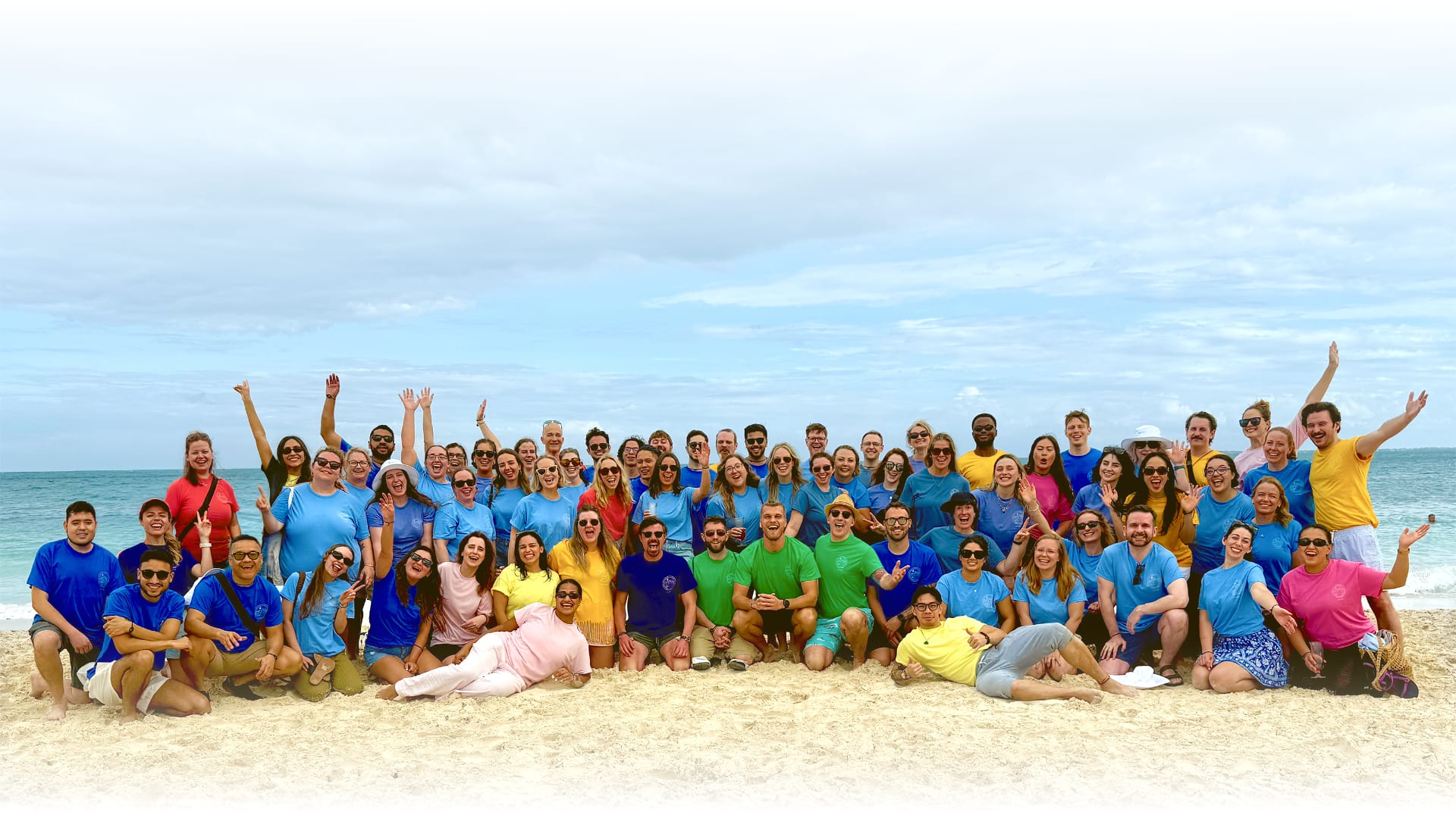 The CoVet team together on the beach