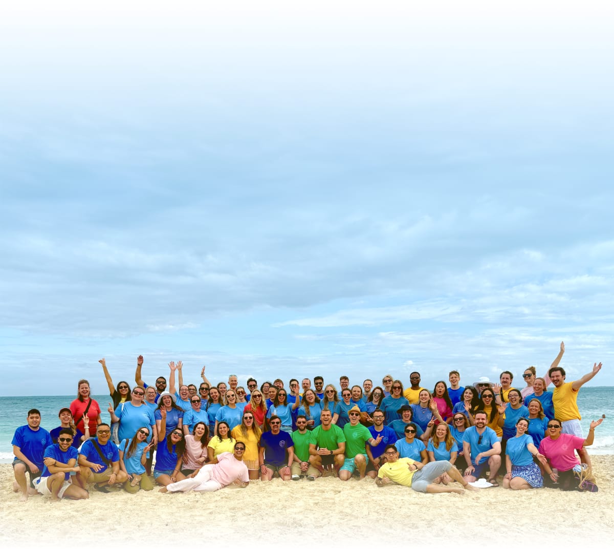 The CoVet team together on the beach