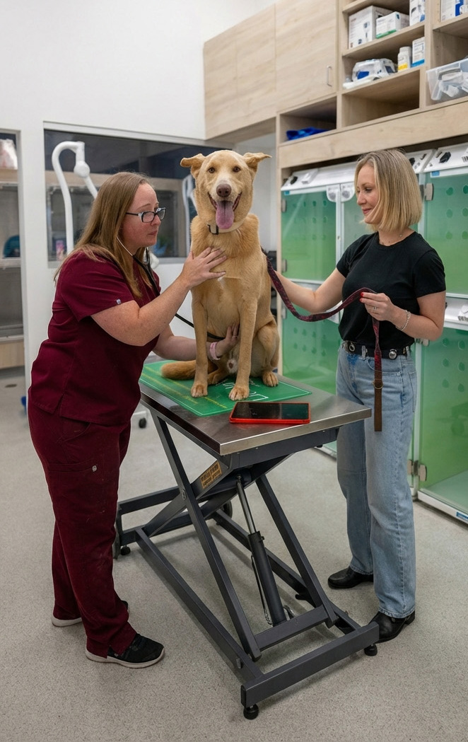 CoVet veterinary team in a collaborative meeting