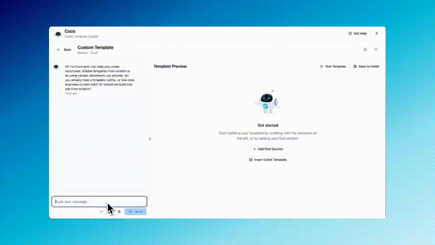 CoCo AI Template Builder